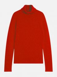 Just Cashmere Kaszmirowy golf "June" w kolorze czerwonym rozmiar: S. Czerwone golfy damskie Just Cashmere, s, bez wzorów, z kaszmiru, bez ramiączek. Za 521.99 zł.