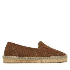 Espadryle Manebi. Brązowe espadryle damskie Manebi, bez wzorów, bez obcasa. Za 349.99 zł.