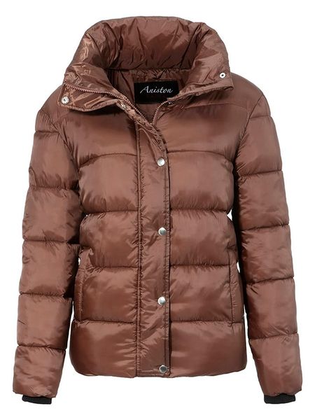 Aniston Kurtka pikowana w kolorze brązowym rozmiar: 40. Brązowe kurtki damskie Aniston, bez wzorów, bez kaptura. Za 168.45 zł.