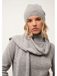 Just Cashmere Kaszmirowa czapka "Ginger" w kolorze szarym rozmiar: onesize. Szare czapki damskie Just Cashmere, bez wzorów, z kaszmiru. Za 130.99 zł.