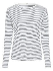 Camel Active Koszulka w kolorze biało-granatowym rozmiar: L. Białe bluzki damskie Camel Active, l, bez wzorów, z bawełny, bez kołnierzyka, bez ramiączek. Za 113.99 zł.