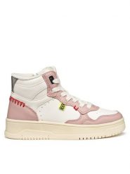 Geox Sneakersy J Lestrella J56NLA 000BC C0674 S Biały. Białe buty sportowe dziewczęce Geox, bez wzorów, ze skóry, bez zapięcia. Za 189.99 zł.