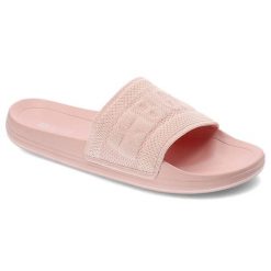 Różowe Klapki Big Star Wodoodporne Buty Damskie. Czerwone klapki damskie Big Star, bez wzorów, ze skóry, bez obcasa, bez zapięcia. Za 89.99 zł.