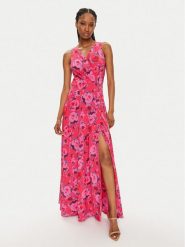 Morgan Sukienka letnia 241-RORAL.F Różowy Regular Fit. Czerwone sukienki damskie Morgan, bez wzorów, z syntetyku, bez ramiączek. Za 359.99 zł.