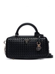 Guess Torebka Kora Mini HWWG97 48760 Czarny. Czarne kuferki damskie Guess, z aplikacjami, ze skóry, bez dodatków. Za 634.99 zł.