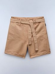 NAPAPIJRY Szorty "Nice" w kolorze jasnobrązowym rozmiar: XS. Brązowe szorty damskie NAPAPIJRY, bez wzorów, z tkaniny. Za 180.91 zł.