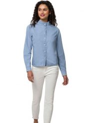 Heine Bluzka w kolorze błękitnym rozmiar: 40. Niebieskie bluzki damskie Heine, bez wzorów, z bawełny, bez kołnierzyka, bez ramiączek. Za 65.23 zł.