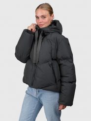 Brunotti Kurtka zimowa "Shelka" w kolorze czarnym rozmiar: XL. Czarne kurtki damskie Brunotti, na zimę, m, bez wzorów, z puchu, bez kaptura. Za 347.99 zł.