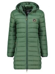 Geographical Norway Płaszcz pikowany "Atikamap" w kolorze zielonym rozmiar: XXL. Zielone płaszcze damskie Geographical Norway, xxl, bez wzorów, bez kaptura. Za 166.10 zł.