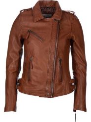 7eleven Skórzana kurtka "Sibi" w kolorze brązowym rozmiar: 34. Brązowe kurtki damskie 7eleven, bez wzorów, z materiału, bez kaptura. Za 434.99 zł.