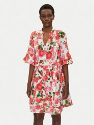 Iconique Sukienka letnia IC25-045 Kolorowy Relaxed Fit. Sukienki damskie Iconique, bez wzorów, z bawełny, bez ramiączek. Za 309.99 zł.