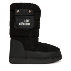 Śniegowce LOVE MOSCHINO. Czarne śniegowce damskie Love Moschino. Za 669.99 zł.