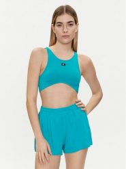 Calvin Klein Swimwear Góra od bikini KW0KW02442 Turkusowy. Niebieskie bikini Calvin Klein Swimwear, bez wzorów. Za 219.99 zł.