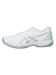 Asics Buty "Solution Swift FF Clay" w kolorze biało-błękitnym do tenisa rozmiar: 37. Białe obuwie sportowe damskie Asics, tenisowe. Za 193.24 zł.