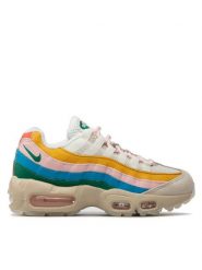 Nike Sneakersy Air Max 95 DQ9323 200 Beżowy. Brązowe obuwie sportowe damskie Nike, ze skóry, bez zapięcia. Za 789.99 zł.