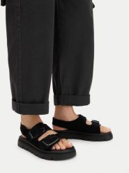 G-Star Raw Sandały CEO-WI16-MARS-01 Czarny. Czarne sandały damskie G-Star, bez wzorów, ze skóry, bez obcasa, na płaskiej podeszwie, bez zapięcia. Za 133.99 zł.