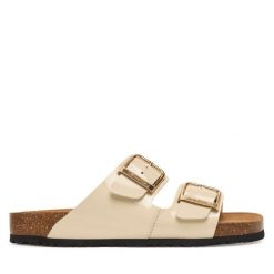 Klapki Tamaris. Klapki damskie Tamaris, bez wzorów, bez obcasa, bez zapięcia. Za 259.99 zł.