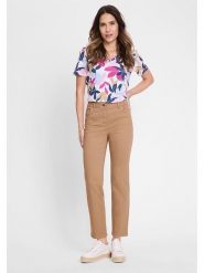 Olsen Dżinsy - Straight fit - w kolorze jasnobrązowym rozmiar: 46. Brązowe jeansy damskie Olsen, z podwyższonym stanem. Za 130.99 zł.