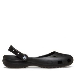 Baleriny Crocs. Czarne balerinki damskie Crocs, bez wzorów. Za 189.99 zł.