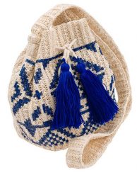 Słomiany worek beżowo-niebieski Cavaldi BAG-LB-06 CREAM. Brązowe torebki klasyczne damskie 4U Cavaldi, małe, bez dodatków. Za 61.99 zł.