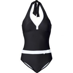 Kostium kąpielowy bonprix czarno-biały. Czarne stroje jednoczęściowe bonprix. Za 74.99 zł.