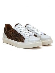 Goby Sneakersy w kolorze biało-brązowym rozmiar: 41. Białe obuwie sportowe damskie Goby, bez zapięcia. Za 304.99 zł.