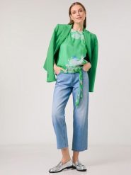 Gerry Weber Koszulka w kolorze zielonym rozmiar: 36. Zielone bluzki damskie Gerry Weber, bez wzorów, bez kołnierzyka, bez ramiączek. Za 100.99 zł.