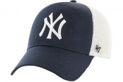 Czapka z daszkiem - Branson - New York Yankees - Regulowana - Dla dorosłych. Niebieskie czapki z daszkiem damskie 47 Brand, bez wzorów, z bawełny. Za 89.99 zł.