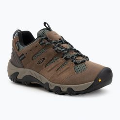 Buty trekkingowe damskie KEEN Headout Waterproof. Brązowe obuwie trekkingowe damskie Keen, bez zapięcia. Za 439.99 zł.