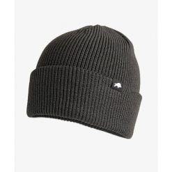 Czapka zimowa DZIK® szara. Szare czapki damskie DZIK, na zimę, bez wzorów, ze skóry. Za 139.99 zł.