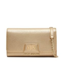 Torebka Armani Exchange. Żółte torebki wieczorowe damskie Armani Exchange, bez wzorów, bez dodatków. Za 429.99 zł.