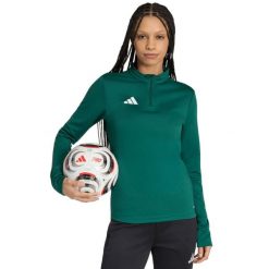 Bluza damska adidas Entrada 26 Training Top. Zielone bluzy damskie Adidas, bez wzorów, z materiału, bez kaptura. Za 121.99 zł.