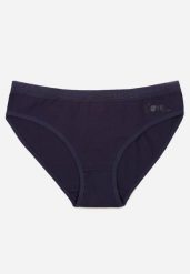 Granatowe Majtki Figi z Bawełną i Ozdobnymi Napisami Phioreia. Niebieskie figi Born2be, bez wzorów, z bawełny. Za 6.99 zł.