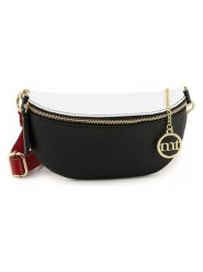 Mia Tomazzi Skórzana saszetka "Perugino" w kolorze czarno-białym - 23 x 13 x 2 cm rozmiar: onesize. Białe nerki i saszetki damskie Mia Tomazzi, bez wzorów, z materiału. Za 130.99 zł.