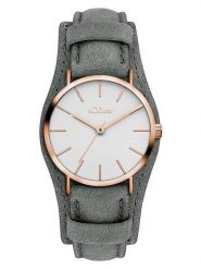 S.Oliver Zegarek kwarcowy w kolorze różowozłoto-szaro-białym rozmiar: onesize. Szare, analogowe zegarki damskie S.Oliver, metalowe. Za 173.99 zł.