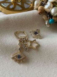 Luseera Pozłacane kolczyki z cyrkoniami rozmiar: onesize. Żółte kolczyki damskie Luseera, z cyrkonią, pozłacane. Za 100.04 zł.