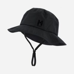 Kapelusz turystyczny Millet Rainproof Hat Czarny wodoodporny. Czarne kapelusze damskie Millet, bez wzorów, sportowe. Za 179.00 zł.