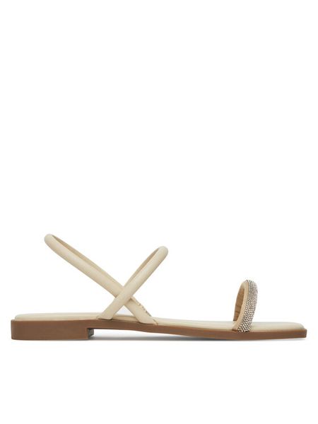 ONLY Shoes Sandały Onlmilan-2 Bling 15319582 Écru. Sandały damskie ONLY SHOES, bez wzorów, ze skóry, bez obcasa, na płaskiej podeszwie, bez zapięcia. Za 139.99 zł.