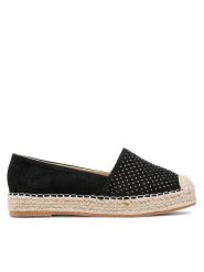 Jenny Fairy Espadryle WSS013-01 Czarny. Czarne espadryle damskie Jenny Fairy, bez wzorów, z materiału, bez obcasa. Za 89.99 zł.