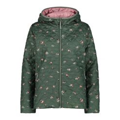 Kurtka puchowa damska z odpinanym kapturem CMP. Czerwone kurtki damskie CMP, bez wzorów, z puchu. Za 436.80 zł.