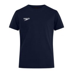 Koszulka T-Shirt damski Speedo Club Plain Tee. Czerwone koszulki damskie Speedo, s, bez wzorów, bez kołnierzyka, bez ramiączek. Za 73.79 zł.