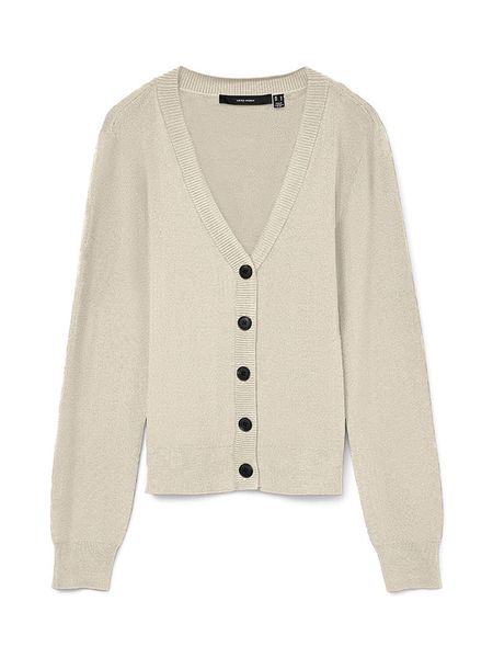 Vero Moda Kardigan w kolorze beżowym rozmiar: XS. Brązowe kardigany damskie Vero Moda, xs, bez wzorów. Za 52.42 zł.
