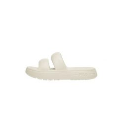 Klapki damskie Fila Superbubble. Brązowe klapki damskie Fila, bez wzorów, z materiału, bez obcasa, bez zapięcia. Za 233.00 zł.