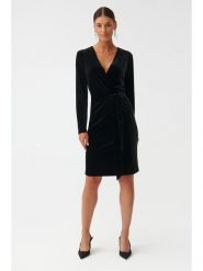 TATUUM Sukienka w kolorze czarnym rozmiar: L. Czarne sukienki damskie TATUUM, bez wzorów, bez ramiączek. Za 139.87 zł.