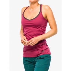 Top wspinaczkowy damski Ocun Corona Top. Czerwone koszulki sportowe damskie Ocun, bez wzorów, bez ramiączek. Za 125.99 zł.