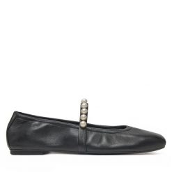 Baleriny Stuart Weitzman. Czarne balerinki damskie Stuart Weitzman, bez wzorów. Za 1,169.00 zł.