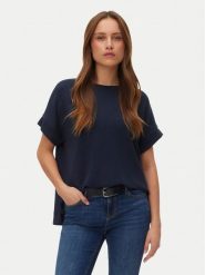 Vero Moda Bluzka Hali 10339414 Granatowy Regular Fit. Niebieskie bluzki damskie Vero Moda, l, bez wzorów, z wiskozy, bez kołnierzyka, bez ramiączek. Za 109.99 zł.