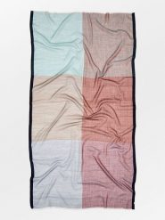 Becksöndergaard Wełniany szal ze wzorem - 200 x 100 cm rozmiar: onesize. Szaliki damskie Becksöndergaard, bez wzorów, z materiału. Za 217.99 zł.