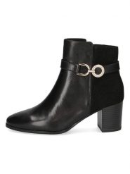 Caprice Skórzane botki w kolorze czarnym rozmiar: 40. Czarne botki damskie Caprice, bez obcasa, bez zapięcia. Za 260.99 zł.