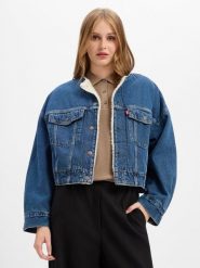 Levi's kurtka dżinsowa Kobiety Bawełna (100%) niebieski, XS. Niebieskie kurtki damskie Levi's, s, bez wzorów, z bawełny, bez kaptura. Za 749.95 zł.